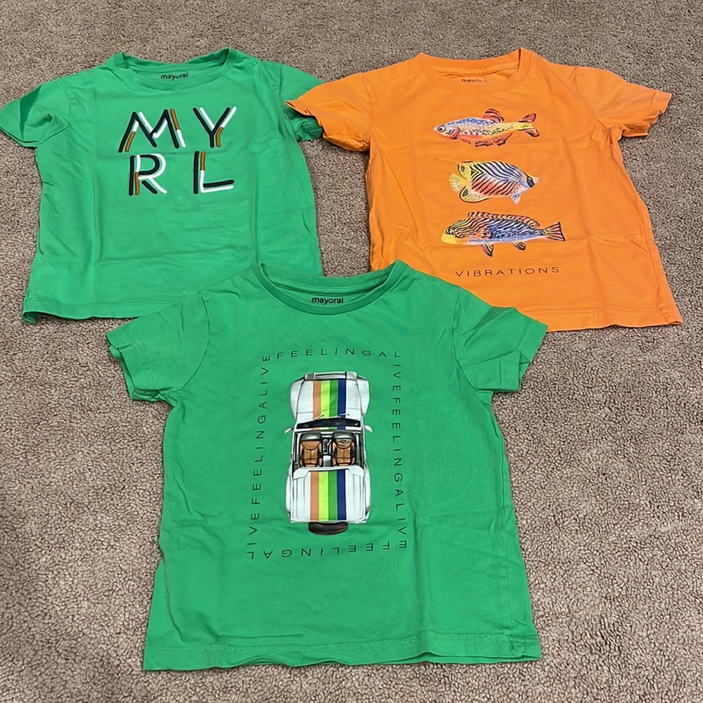 Set of 3 Mayoral Tee’s, size 5